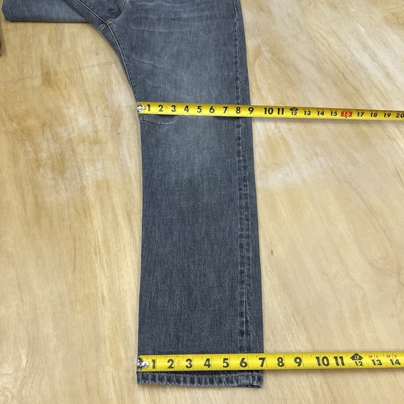 Brunello Cucinelli Jeans Mens 34x31 Leisure Fit Tapered Leg Selvedge Denim Gray - Picture 7 of 15